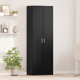 vidaXL Visoka omara Črna hrast 60x35x180 cm Inženirski les | Shoptok.si