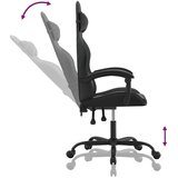  Okretna igraća stolica crna od umjetne kože | shoptok.hr