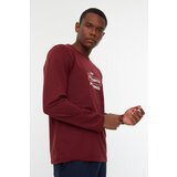 Trendyol Claret Red Men Regular Fit Printed Pajamas Set | shoptok.hr