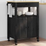  Kuhinjski kolica MONZA Crna 60 x 40 x 88,5 cm | shoptok.hr