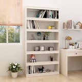 vidaXL Ormarić za knjige / pregrada bijeli 100x30x200 cm od borovine | shoptok.hr