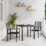  Vrtni set za objed 3 kom. Crna Čelik s prahom premazan | shoptok.hr