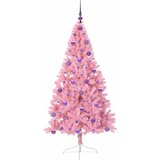  Umjetno predsvijetljeno božićno drvce Ružičasta 180 cm PVC | shoptok.hr