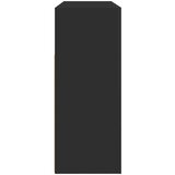  Kreveta S LED lampica Crna 116 x 30 x 75 cm Konstruirano drvo | shoptok.hr