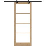  Klizna vrata ORKDAL 93 x 232 cm Masivna borovina i staklo | shoptok.hr