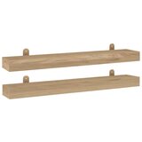 vidaXL Stenske police 2 kosa 90x15x6 cm trdna tikovina, (20765164) Cene