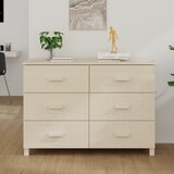 The Living Store Komoda HAMAR medeno rjava 113x40x80 cm trdna borovina - Komoda, (21503305) Cene