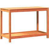 Furnova Miza za sajenje s polico voščeno rjava 108x50x75 cm borovina, (21921631) | Shoptok.si