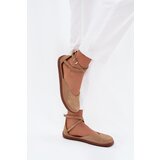 Zazoo Suede Ballet Flats Women Barefoot With Straps | Shoptok.si