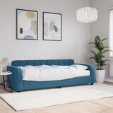  Dnevni krevet s madracem plavi 80 x 200 cm baršunasti Cijene