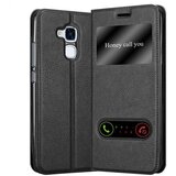 Cadorabo Ohišje, združljivo z Honor 5C v črni komet - Zaščitni ovitek z magnetnim zapiranjem, stoječo funkcijo in 2 okencema za gledanje, (20551377) | Shoptok.si