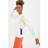 Trendyol Ecru Rope Detaly Basic Knitted Raised Sweatshirt | shoptok.hr