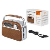 Ltc NIDA 2027 prijenosni retro radio FM/AM/SW, Bluetooth, USB, microSD, baterija 1200 mAh | shoptok.hr
