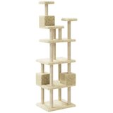 vidaXL Mačje drevo s praskalniki iz sisala krem 188 cm | Shoptok.si