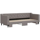 vidaXL dnevni krevet na razvlačenje smeđesivi 80 x 200 cm od tkanine | shoptok.hr