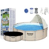 Bestway Bazen Power Steel s ratanom 396*107 cm i nadstrešnicom | shoptok.hr