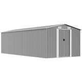  Vrtno spremište 257 x 580 x 181 cm metalno sivo | shoptok.hr