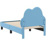  Okvir kreveta za malu djecu s naslonom Plava 70 x 140 cm PU | Eponuda.ba