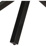  Blagovaonski stol okrugli 100x100x75 cm masivno obnovljeno drvo | shoptok.hr