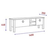 Hanah home tv polica rose white