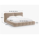 Micadoni Zelena oblazinjena zakonska postelja s prostorom za shranjevanje z letvenim dnom 180x200 cm Solange – | Shoptok.si