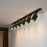 SPOT svetlo u šinskom sistemu PIPE 6xGU10/10W/230V, crno | Eponuda.com