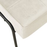  Stolica za opuštanje 65 x 79 x 87 cm krem bijela baršunasta | shoptok.hr