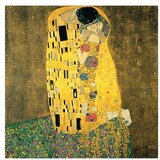 Fedkolor Reprodukcija slike Gustava Klimta The Kiss, 90 x 90 cm Cene