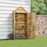 vidaXL Vrtna lopa za orodje 107x37x220 cm trdna borovina Cene