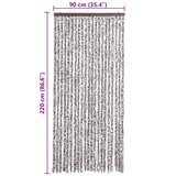  Zastor protiv insekata smeđi-bež 90 x 220 cm šenil | shoptok.hr