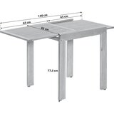 Gardenson Miza Za Balkon Rebel, 65x77,5x130cm, Masivno | Shoptok.si