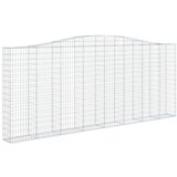  Lučne gabionske košare 4 kom 400x30x160/180cm pocinčano željezo | shoptok.hr