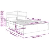 Konstrukcija postelje z vzglavjem Sonoma hrast 150 x 200 cm, (5000102225) | Shoptok.si