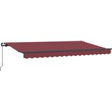  Skrovita tenda Tamno crvena 400 x 200 cm tkanina | Eponuda.com