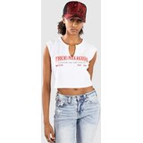 True Religion Anniversary Tr Ribbed V Notch T-shirt white | Shoptok.si