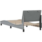  Okvir kreveta bez madraca Hanko svjetlosivi 90x200 cm od tkanine | shoptok.hr