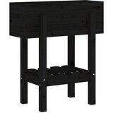  Vrtna sadilica crna 62 x 30 x 69 cm od masivne borovine | Eponuda.ba