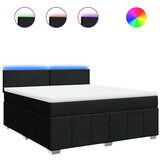 Maison Chic Box spring postelja - Vzmetna postelja z vzmetnico črna 180x200 cm blago SL17097, (21882270) | Shoptok.si