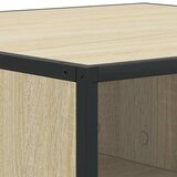  Stolić za kavu boja hrasta sonome 60,5x60,5x30 cm drvo i metala | shoptok.hr