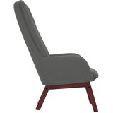  Stolica za opuštanje tamnosiva baršunasta | shoptok.hr