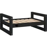  Krevet za pse crni 65 5x50 5x28 cm od masivne borovine | shoptok.hr