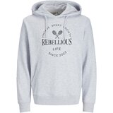 JJ Rebel Muški duks sa kapuljačom 12271140, Svetlosivi | ePonuda.com
