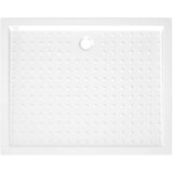  Podloga za tuširanje s točkicama bijela 80 x 100 x 4 cm ABS | shoptok.hr
