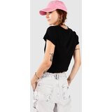 Urban Classics Cropped Button Up Rib T-shirt black | Shoptok.si