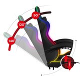 Huzaro 4.7 RGB mrežasta igraća stolica Slike