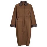 Vila Plašči Hella Long Jacket - Coffee Bean Kostanjeva | Shoptok.si