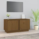 The Living Store TV omarica medeno rjava 80x35x40,5 cm trdna borovina - TV Omarica, (21376062) Cene
