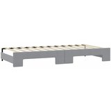  Dnevni krevet na razvlačenje svjetlosivi 90 x 200 cm od tkanine | shoptok.hr