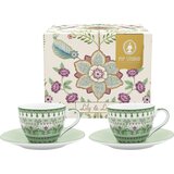 Pip Studio Lily & Lotus - skodelice in krožniki - komplet 2 kosov - Svetlo zelena u