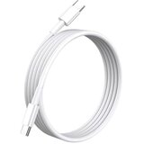 NIKCORP Kabel USB C na USB C za hitro polnjenje 60W in prenos podatkov, vzdržljiv in upogljiv, dolžina 1.8 m, bel, (5000276499) | Shoptok.si